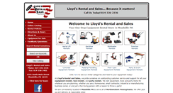 Desktop Screenshot of lloydsrental.com